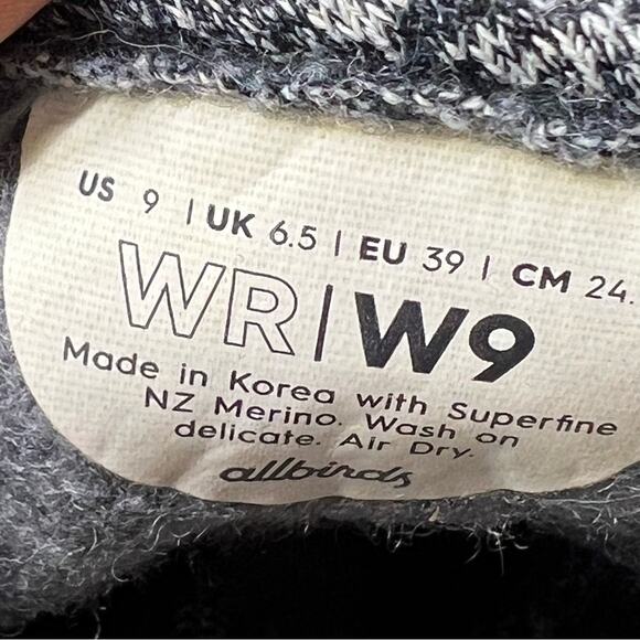 Allbirds WR Wool Runners Gray Comfort Athletic Running Shoes Womens Size 9 - Picture 10 of 10
